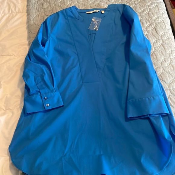 Nwot Soft surroundings, blue tunic never been worn, size small - Picture 1 of 4
